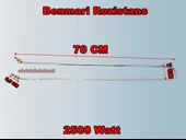 ENDER Benmari 70cm 2500w Rekorlu Kıvrık Rezistans 220v 8.5? Cr-Ni thumbnail 1