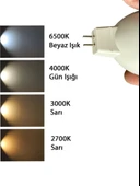(10 Adet) Osaka 7W (50W) Beyaz Işık (6500K) G4 Duylu (İğne Bacak) Led Çanak Ampul - 5