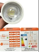 (10 Adet) Osaka 7W (50W) Beyaz Işık (6500K) G4 Duylu (İğne Bacak) Led Çanak Ampul - 4
