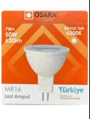 (6 Adet) Osaka 7W (50W) Beyaz Işık (6500K) G4 Duylu (İğne Bacak) Led Çanak Ampul thumbnail 2