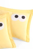 Upstyle 2li Yastık Kılıfı Oxf. Funny Sarı thumbnail 2