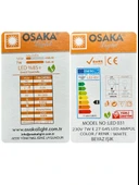 (3 Adet) Osaka 7W (50W) Beyaz Işık (6500K) E27 Duylu (Kalın Duy) Led Mini Ampul - 4