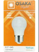 (3 Adet) Osaka 7W (50W) Beyaz Işık (6500K) E27 Duylu (Kalın Duy) Led Mini Ampul - 2