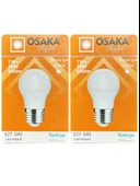 (2 Adet) Osaka 7W (50W) Beyaz Işık (6500K) E27 Duylu (Kalın Duy) Led Mini Ampul - 1