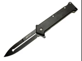 4 35BK Siyah Bas - Çek Kamp Çakı 20cm- Otomatik - 1