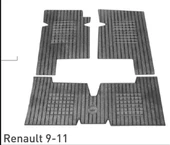 Dekoratif Kauçuk Paspas Renault R9-R11 Siyah - 1