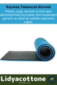 Çift Taraflı Kaymaz Silinebilir Antibakteriyel İz Yapmaz Yoga Minderi Özel Konfor Modeli 6,5mm Mat - 3