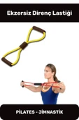 Direnç Lastiği Pemium Kas Açma Germe Güçlenme Spor Pilates Jimnastik Egzersiz - 1