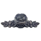 Antika Tarz Dekoratif Pirinç Gül Düğme - 30x100 mm, Oksit - 1