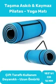 Yoga Meditasyon Minderi 16mm Mat Özel Konfor Modeli Çift Taraflı Kaymaz Silinebilir İz Yapmaz - 1