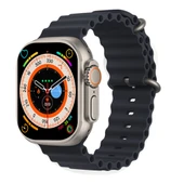 ASONIC W900 ULTRA IOS VE ANDROID UYUMLU 2.09 INCH GENİŞ EKRANLI GÜMÜŞ AKILLI SAAT thumbnail 1