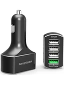 RAVPower RP-VC003 Car Charger 4-Port Charge 3.0 54W Araç Şarjı - 1