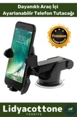 Araba Içi Telefon Tutacağı Premium Uzayabilen Ayarlanabilir Vantuzlu Araç İçi Çok Fonksiyonlu - 1