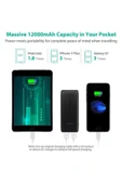 RavPower 12000mAh Powerbank Portable Charger Ace Series PB061 - 5