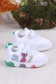 Vicco 346.B25Y.160 Beyaz Yeşil Number Işıklı Kız Çocuk Ayakkabı thumbnail 2