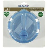 Bebedor Vakumlu Tabak ve Kaşık Mavi thumbnail 1