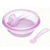 Bebedor Vakumlu Tabak ve Kaşık Pembe - 2