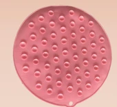 KENPAZAR Yuvarlak Vantuzlu Banyo Sırt Kese Matı 26 cm - 2
