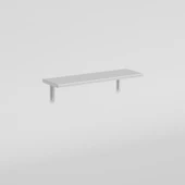 Kenzlife petek üstü raf dresuar feng şui byz 060*15 tekli kitaplık duvar rafı 060 cm uzunluk - 3