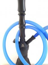 Büyük Boy Kalın Cam Çelik İthal Kilitli Nargile Takımı 9170 - 3