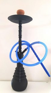 Büyük Boy Kalın Cam Çelik İthal Kilitli Nargile Takımı 9170 - 5