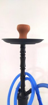 Büyük Boy Kalın Cam Çelik İthal Kilitli Nargile Takımı 9170 - 9