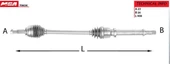 AKS KOMPLE SAG ABSLI CLIO IV CLIO IV 1.2 16V D4F - 1