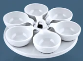 Decorandmore 6'lı Melamin Kahvaltılık, Çerezlik - 2