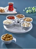 Decorandmore 6'lı Melamin Kahvaltılık, Çerezlik - 1