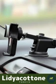 Teleskopik Telefon Tutucu Premium Dayanıklı Vantuzlu Sağlam Çok Fonksiyonlu 360 Derece Dönebilen - 4