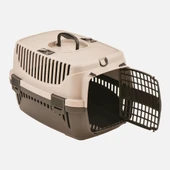 Plastart Kedi ve Köpek Taşıma Çantası Bej-Kahverengi - 1