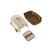 Plastart Kedi ve Köpek Taşıma Çantası Bej-Kahverengi - 3