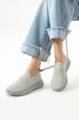 Albishoes Unisex Triko Çorap Bağcıksız Hafif Rahat Taban Günlük Koşu Yürüyüş Sneaker Spor Ayakkabı - 2