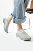 Albishoes Unisex Triko Çorap Bağcıksız Hafif Rahat Taban Günlük Koşu Yürüyüş Sneaker Spor Ayakkabı - 3