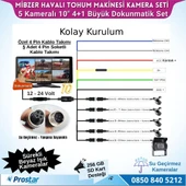 Mibzer için 4+1 Büyük Kameralı 10.36 inç Dokunmatik Monitör Beşe Bölen Kayıtlı 256 Gb Sd Kart Destekli - 4