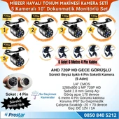 Mibzer için 5 Kameralı 10.36 inç Dokunmatik Monitör Beşe Bölen Kayıtlı 256 Gb Sd Kart Destekli - 3