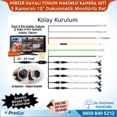 Mibzer için 5 Kameralı 10.36 inç Dokunmatik Monitör Beşe Bölen Kayıtlı 256 Gb Sd Kart Destekli - 4