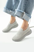 Albishoes Unisex Triko Çorap Bağcıksız Hafif Rahat Taban Günlük Koşu Yürüyüş Sneaker Spor Ayakkabı - 1