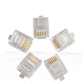 RJ45 Jack Cat5e İnternet Kablo Kablosu Ucu Konnektör Ethernet Connector Jak 4220 - 9