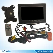 Araç Monitörü 7 Inç Lcd Tft Ekran + 1 Adet Geri Görüş Kamerası Hediye Kelebek Ve Tampon Uyumlu - 2