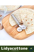 Çift Başlıklı Hamur Ruleti Pizza Kesme Aparatı Mantı Kesme Bıçağı - 2