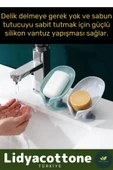 Özel Tasarım Tezgah Üstü Mutfak Banyo Bulaşık Lavabo Vantuzlu Su Tutmaz Giderli Katı Sabunluk thumbnail 3