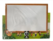 Panda Animasyonlu Park Yazı Tahtası Ahşap 23X33 - 1