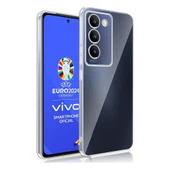 Vivo V30 Lite 4G Kılıf Kamera Korumalı Silikon Şeffaf Arka Kapak - 1