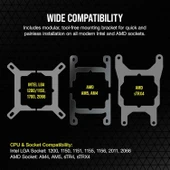 Corsaır Icue H170I Elıte Capellıx Xt 420MM CW-9060071-WW Rgb Sıvı Siyah Işlemci Soğutucusu - 7