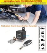 AKÜ ENERJİ DEVRE KESİCİ (MOTOR KAPAĞINI AÇMADAN UZAKTAN KUMANDA İLE ENERJİ KESME) - 1