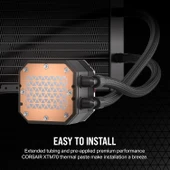 Corsaır Icue H170I Elıte Capellıx Xt 420MM CW-9060071-WW Rgb Sıvı Siyah Işlemci Soğutucusu - 6