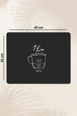 Valerine Life Kahve Makinesi Matı Sıvı Geçirmez Kaymaz Yıkanır Çaycı Çay Espresso Makinesi Pad 35x45cm 27250213 - 2