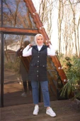 Kolsuz Cepli Çıtçıtlı Kapitone Yelek - (38-46) - 71252 - Siyah - 2
