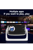 Projeksiyon 4K Ultra HD Ev Ofis Fuar Toplantı Sunumları Sinema Oyun Android WiFi Bluetooth Projektör - 3